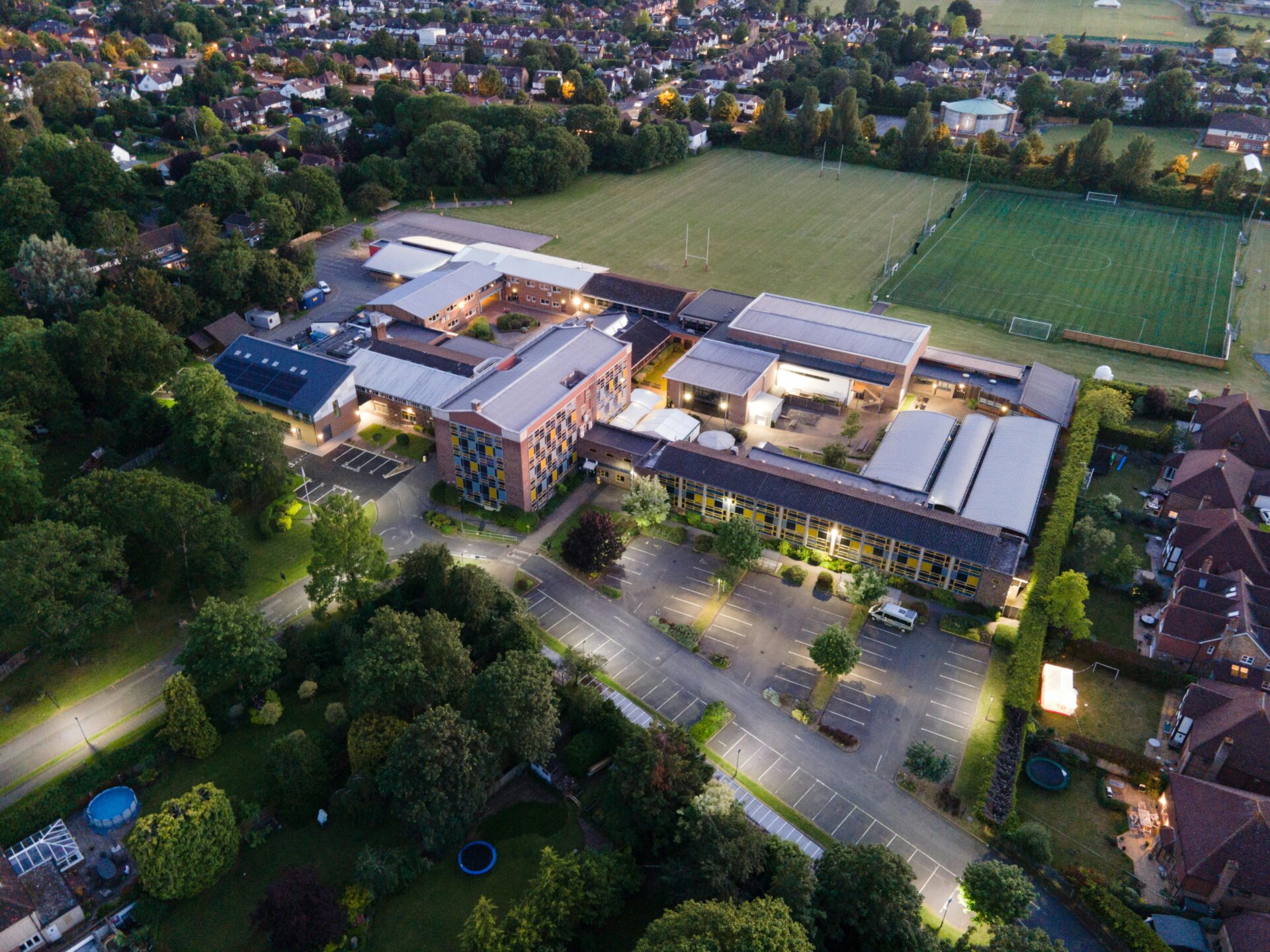 A school denoting education estates
